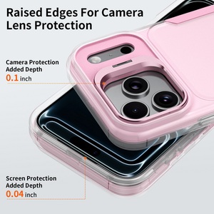 <span class=keywords><strong>เคส</strong></span>กันกระแทกแบบเต็มตัว 360 องศา สำหรับ iPhone 17 Pro Max 17 Pro Air 17e 16e 16 Pro 15 + <span class=keywords><strong>14</strong></span> <span class=keywords><strong>13</strong></span> 12 11 พร้อมฝาครอบเลนส์โลหะผสม - Product Image 3