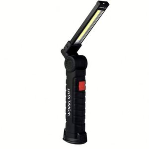 Wosen Cầm Tay Bảo Trì Ánh Sáng Có Thể Gập Lại Từ Hút COB USB Có Thể Sạc Lại ABS Cắm Trại LED Torch Làm Việc Đèn Đèn Pin - Product Image 1