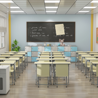 Meubles scolaires, bureau et chaise en bois pour élèves, une place, pour salle de classe primaire