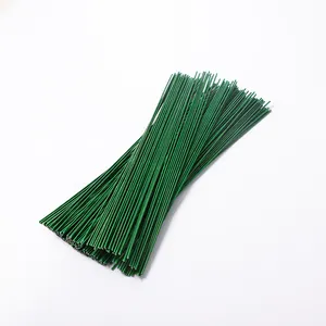 Herramienta para manualidades DIY, alambre de tallo verde de plástico para proyectos florales