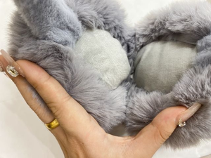 गर्म बिक्री नई <span class=keywords><strong>2025</strong></span> फैशनेबल नकली फर नरम असली रेक्स खरगोश सुनवाई शीतकालीन रक्षक गर्म फैशनेबल इयरमफ - Product Image 5