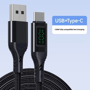Cable USB Tipo C de Alta Calidad con Pantalla LED, Carga Rápida de 120W, 1M 2M, Cable de Datos para Teléfono Móvil Xiaomi - Product Image 2