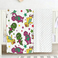Couverture Bébé Personnalisée en Minky à Motifs de Dessins Animés, Douce pour la Peau, à Points Bulles, pour Nourrisson, Couverture de Poussette, Couverture pour Nouveau-né, Enfant et Tout-petit