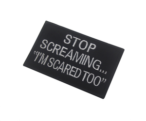 หยุดกรีดร้องฉันกลัว3D ้วยตะขอและห่วงแพทช์ยุทธวิธีสำหรับการเดินทางแพทช์ตะขอและห่วง - Product Image 3