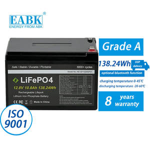 Ev enerji depolama için güneş enerjisi bankası, Ebike 48V/72V ve BMS sistemi LiFePO4 pil 12.8V 10.10.2424wh 3000 + döngüleri - Product Image 1