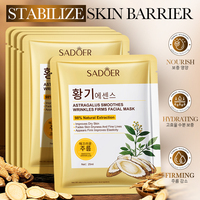 SADOER masker wajah baru Astragalus anti-keriput pencerah wajah melembapkan air halus mengencangkan produk perawatan kulit wajah