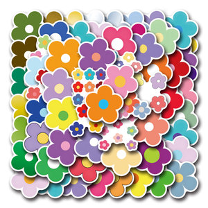 VSCO-Mini Autocollants Graffiti pour Fille, Livre, <span class=keywords><strong>Chambre</strong></span> à Coucher, Décoration Murale, Peinture Colorée, 60 Pièces - Product Image 1