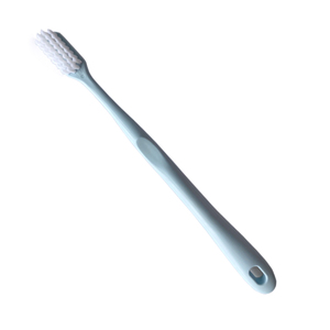 Biodegradable plastic toothbrush with natural bristles adult PLA corn starch toothbrush