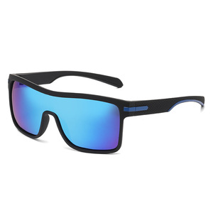 Lunettes de soleil de cyclisme d'extérieur transfrontalières polarisées UV400, anti-vent, pour le sport, monture noire, verres TAC, type 3, protection solaire - Product Image 4