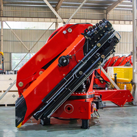 Grue de camion Bob-Lift 34 tonnes avec flèche articulée hydraulique, moteur et boîte de vitesses Changchai - Moment de charge élevé