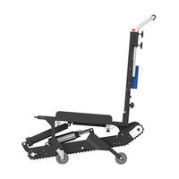 Chariot d'escalier motorisé électrique pliable robuste pour charges lourdes, chariot à main électrique pour escaliers