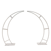 Arche de mariage en fer forgé en forme de corne, décoration de fond de porte et de corne en ivoire, accessoires de mariage, décoration de cérémonie