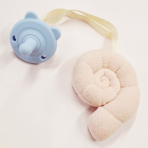 Chaîne factice en forme de pétoncle en peluche, support de dentition, organisateur de jouets de dentition pour bébés, couette, coquillage, porte-sucette Toddy - Product Image 3
