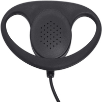 3.5MM écouter seulement écouteur casque écouteur pour système de Guide touristique Radio D forme doux crochet d'oreille écouteur simple côté Anti bruit