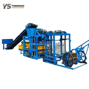 QT4-25 hydraulic hollow block machine Concrete hydroform bricks making machine