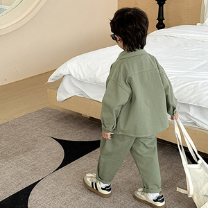 Conjunto de Niño Nueva Colección Primavera-Otoño Estilo Moderno Top Pantalón Deportivo Casual Ropa de Trabajo Ropa Infantil para Niños y Niñas - Product Image 2