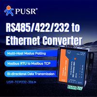 USR-TCP232-306 Transmisión de Datos Bidireccional Transparente TCP/IP a Serial RS232 RS485 RS422 a Ethernet