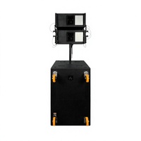 Système de sonorisation mobile actif étanche Thinuna AWM-L2.10-DWP+ avec caisson de basses de 18 pouces et amplificateur DSP 3 canaux pour événements scéniques