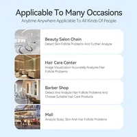 Détecteur portable HD de follicules pileux du cuir chevelu, analyseur de peau, appareil de soin des cheveux à domicile et en salon, équipement de beauté pour tester la peau
