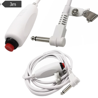 Câble de bouton-poussoir pour téléavertisseur patient DKM 6.35 SOS d'urgence avec clip et prise stéréo pour lieux publics