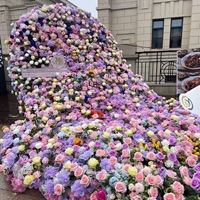 Guirlande de roses artificielles en soie, bandes décoratives pour mur, couverture de tuyau de climatiseur, décoration de mariage et de maison, utilisation intérieure et extérieure