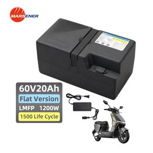 PHYLION 1200W Max Output Platte Versie 60V 20Ah Lithium Batterij voor Elektrische Tweewieler - Product Image 1