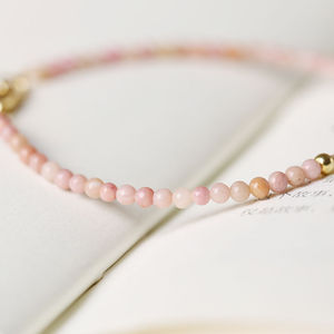 Pulseras de abalorios de cuarzo chapadas en oro de 18 quilates personalizadas de lujo del fabricante directo Accesorio de moda romántico Hecho en China - Product Image 6