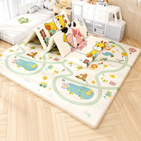 Grand tapis de jeu pliable en mousse XPE pour bébé, épais, à motifs de dessins animés, lavable à la main, pour enfants, prix abordable