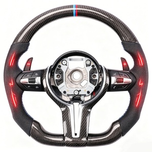 Volante Deportivo de Fibra de Carbono con Calefacción Personalizado para <span class=keywords><strong>BMW</strong></span> F10 F22 F30 F32 F36 F82 E81 E87 E90 E92 X6 X1 E84 M440i X3 F25 - Product Image 1