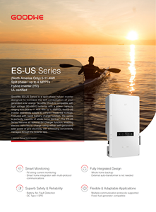 Inversor Híbrido Goodwe GW6000-ESUS20 de 6KW, Bifásico, 4 MPPTs, Compatible con Función de Carga Rápida de Batería de Alto Voltaje - Product Image 2