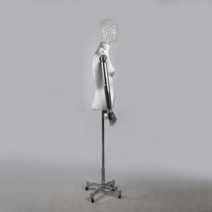 <span class=keywords><strong>Mannequin</strong></span> de couturière populaire pour filles, buste recouvert de tissu satiné, tête ornée de diamants brillants, avec support miroir - Product Image 3