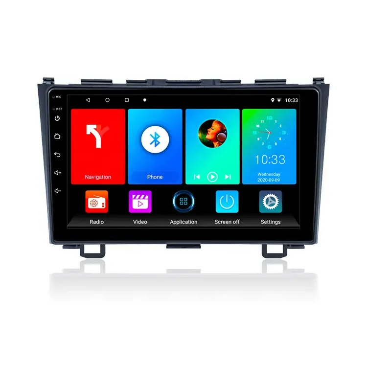 Bán Sỉ Máy Phát Đa Phương Tiện Radio Android 2 Din 9 Inch Thiết Bị Đầu Âm Thanh Nổi Điều Hướng GPS Cho Xe Hơi Honda CRV 2006-2011