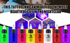 Juego de <span class=keywords><strong>Tinta</strong></span> para Tatuajes DQFART de 8 Colores: <span class=keywords><strong>Tinta</strong></span> <span class=keywords><strong>Fluorescente</strong></span>, Pigmento UV, 20 ml. Una Presencia Deslumbrante Bajo la Luz UV Navideña. - Product Image 5