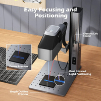 Nouvelle machine de marquage laser UV à fibre 10W CNC 3D portable à diode, mini de table, pour gravure domestique et DIY en atelier, aluminium, cartes, métal
