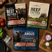 Sachet d'emballage alimentaire surgelé personnalisé, sachet refermable pour galettes de burger surgelées, emballage alimentaire à trois soudures latérales