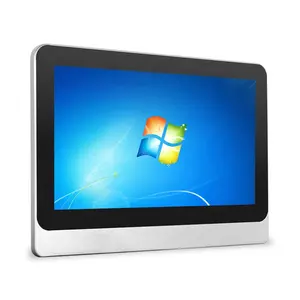 Wall Embedded Mounted 17.3 Inch Fanless Industrial Control Computer All In One Touch Screen Panel Pc for Factory Automation