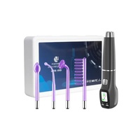 Machine faciale galvanique à haute fréquence pour soins de la peau par électrothérapie à écran LCD