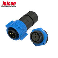 Panel solar M19, lámpara macho y hembra, IP67, resistente al agua, 5 núcleos, iluminación autoblocante, bloque de Terminales de aviación, Conector de cobre