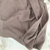 Hijab musulman en jersey côtelé de coton et bambou personnalisé 2026 pour femme – Châle extensible respirant grandes tailles Printemps-Été