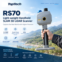 Scanner laser 3D SLAM portable TopTech RS70, système de cartographie LiDAR portable IP54 avec kit sac à dos RTK pour la foresterie et le BIM