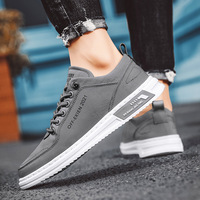 Chaussures en toile pour hommes, respirantes, en soie glacée, style coréen, chaussures basses Joker pour hommes, à semelle plate