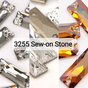 Autentici Strass da Cucire Crystal Modello 3255 Cosmic Multicolore di Forma Rettangolare Prodotti in Austria - Product Image 2