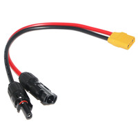 Cable de Extensión con Conector Solar XT90 Hembra a PV para Estación de Energía Portátil