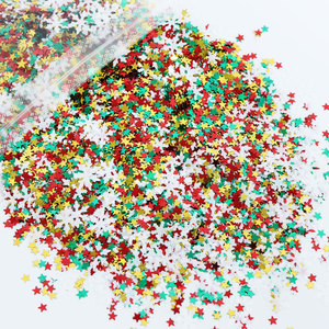 INTODIY 10g Conjunto De Combinação De Natal Lantejoulas De Natal Grosso Lantejoulas De Neve Estrelas Da Árvore De Natal Mixed Glitter Patches - Product Image 2
