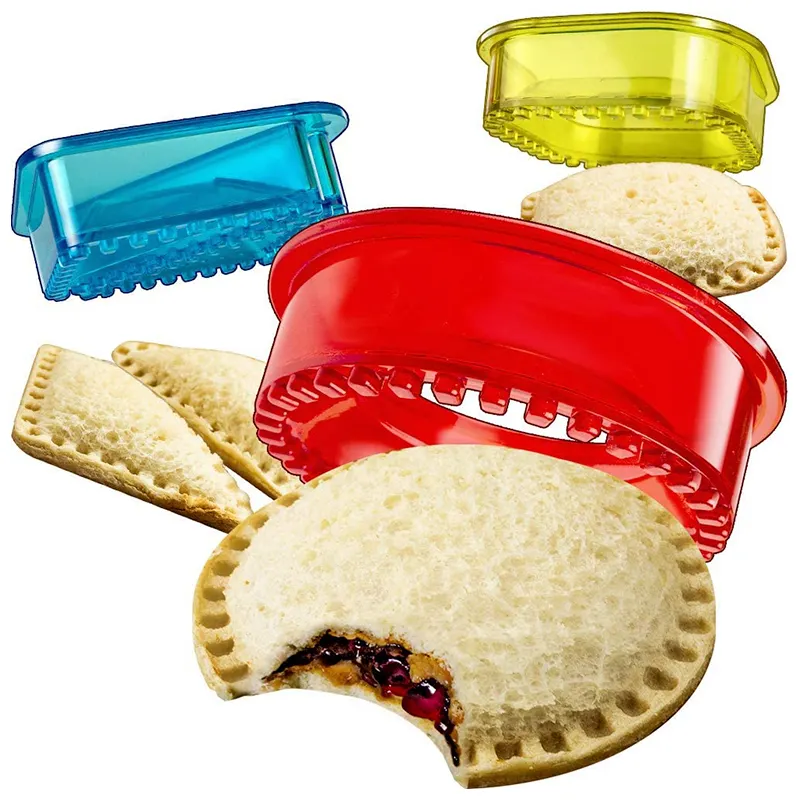 Bread Cutter Cake Tools DIY Toast Bread Sandwich Cutter And Sealer Maker Decruster Set For Kids Lunch Box Bento