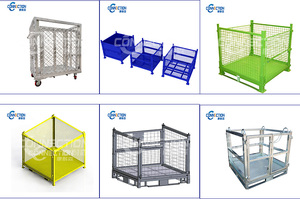 Vente directe d'usine personnalisé Heavy Duty Pliable stockage palette cage - Product Image 6