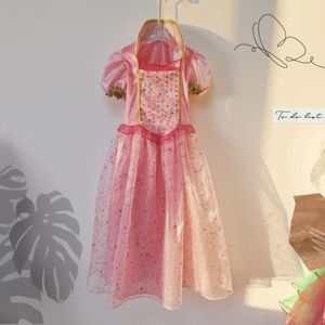 Nouvelle arrivée MS, robe élégante rose Elsa pour filles, costume de cosplay pour enfants, reine des neiges, jolie fille - Product Image 3