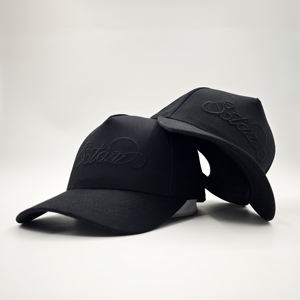 Casquettes de baseball Oxford à 5 panneaux avec logo brodé personnalisé, motif Dobby, broderie à la main, qualité de luxe, réglables - Product Image 1