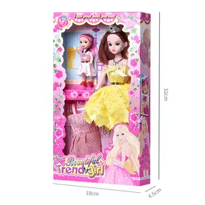 LEMON Wholesale Fashion 30CM Barbiees Dolls Princess Girl Toy Mini Doll or Dress Up Clothes Accessories dolls for girls