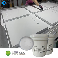 Colle à base d'eau KingSon DS8031 pour thermoformage, adhésif PVC laminé blanc, colle pour meubles, portes d'armoires, résine imperméable